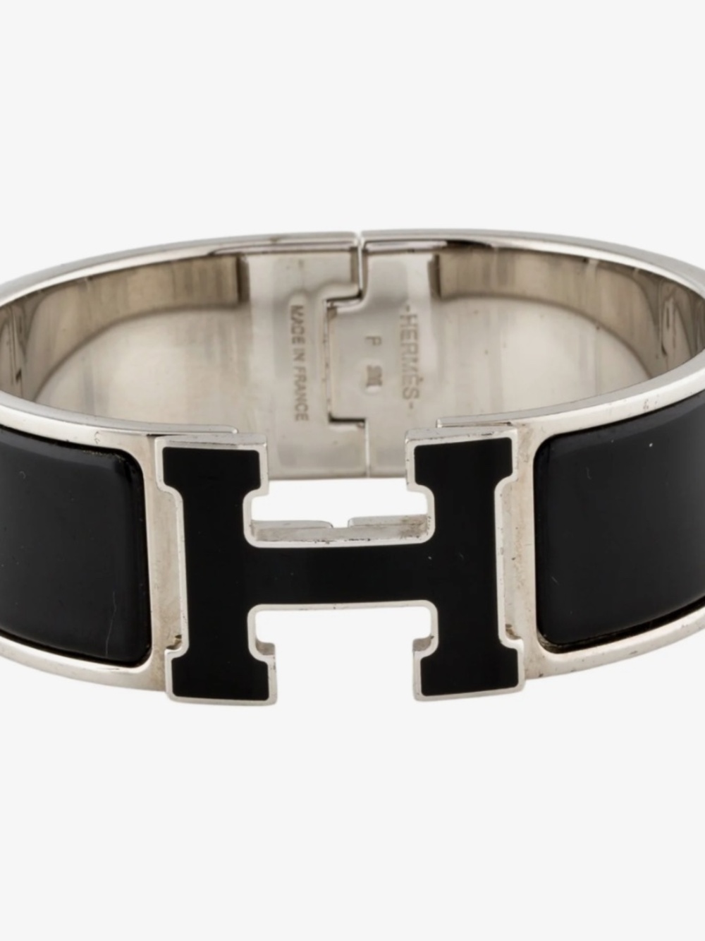 Hermès Enamel Clic Clac H Bangle Bracelet